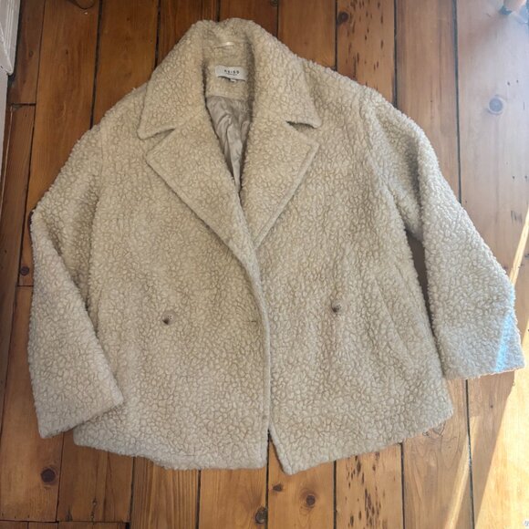 Reiss wool-blend teddy coat US 2 - Picture 2 of 4